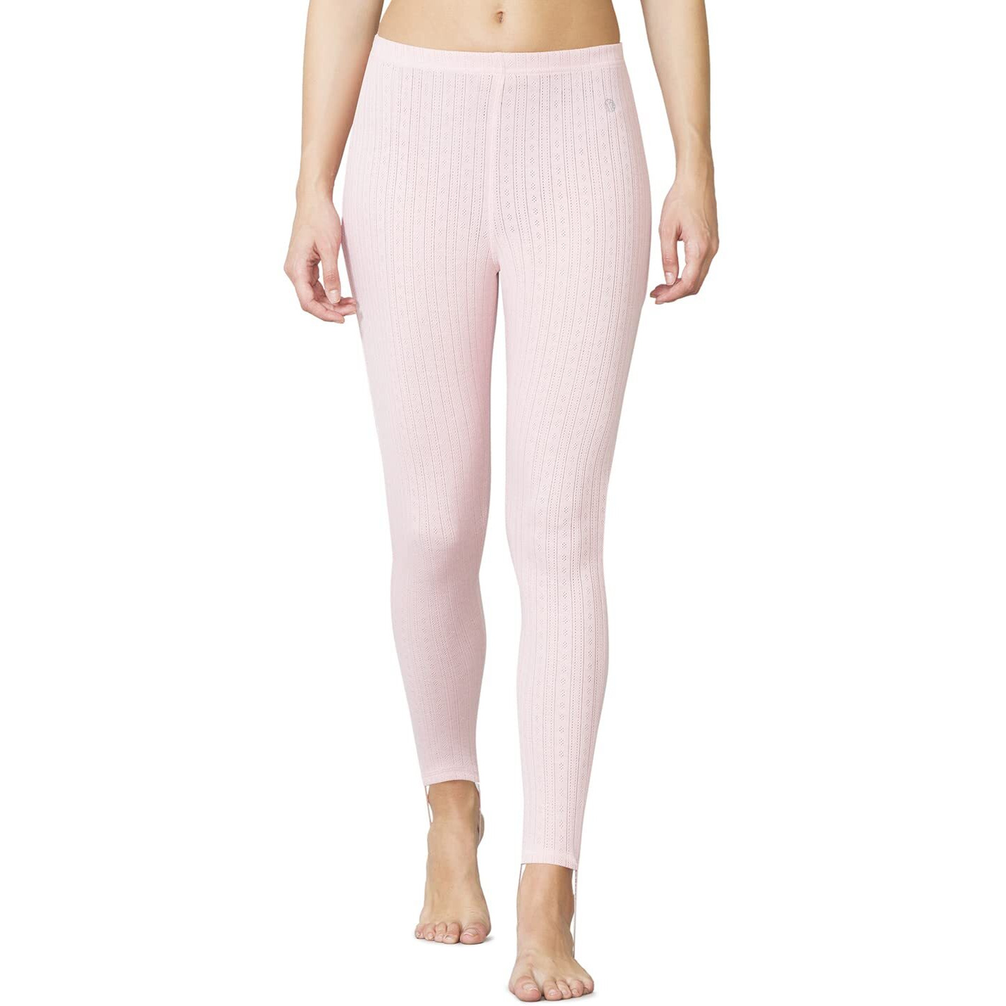 Van Heusen Women Superior Drape Relaxed Fit Thermal Leggings - Functional Pocket, Relaxed Fit_77301_Silver Pink_M