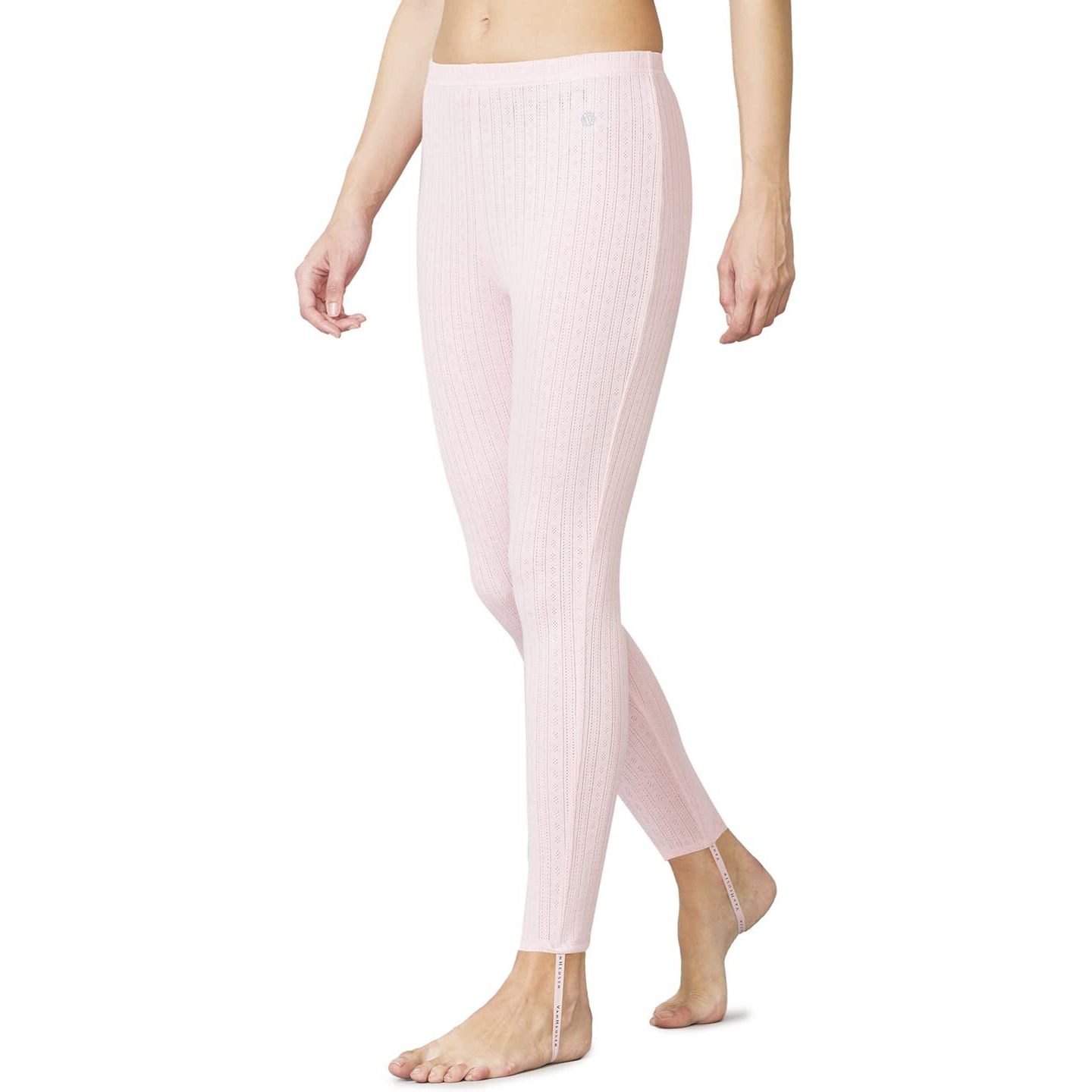 Van Heusen Women Superior Drape Relaxed Fit Thermal Leggings - Functional Pocket, Relaxed Fit_77301_Silver Pink_M