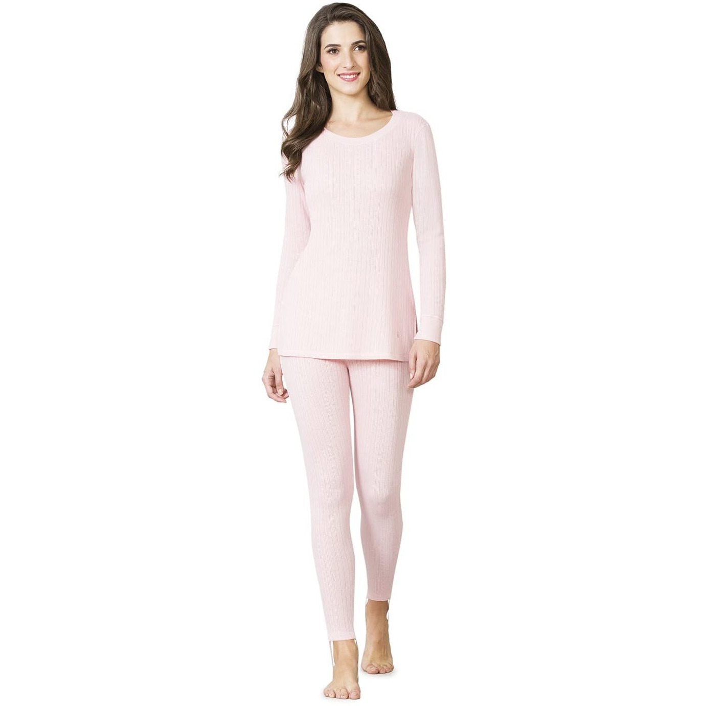 Van Heusen Women's Relaxed Fit T-Shirt Silver Pink M