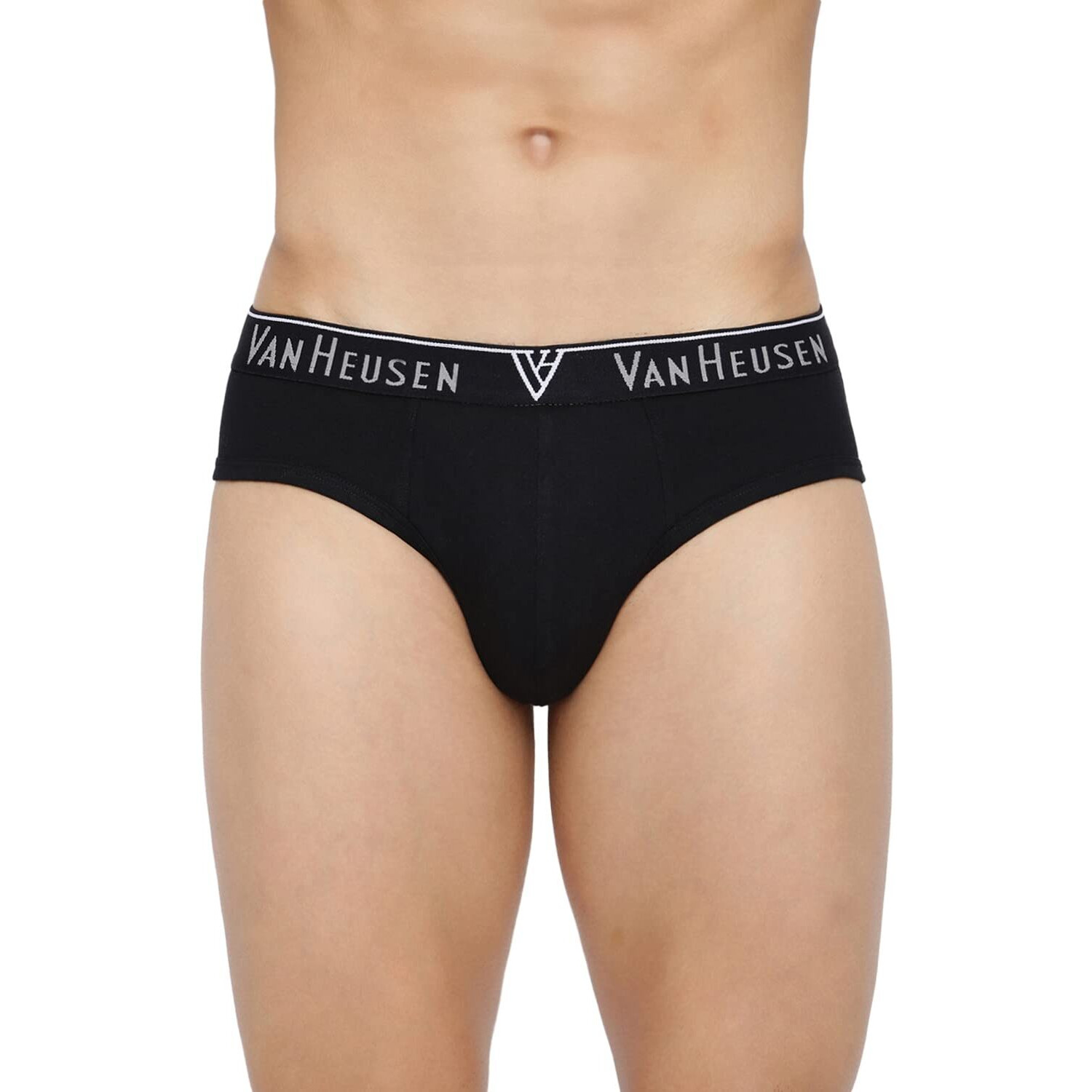 Van Heusen Men Briefs - 100% Combed Cotton - Pack Of 3 - Anti Bacterial, Colour Fresh, Moisture Wicking, Multicolor, Medium
