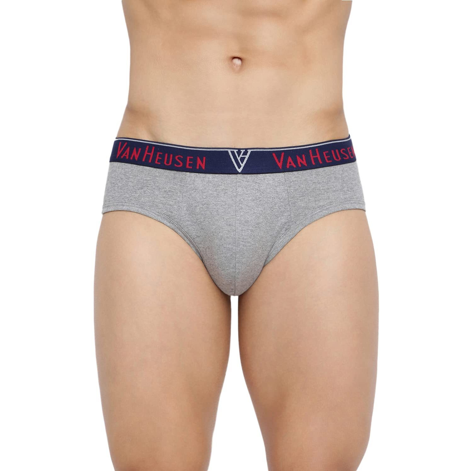 Van Heusen Men Briefs - 100% Combed Cotton - Pack Of 3 - Anti Bacterial, Colour Fresh, Moisture Wicking, Multicolor, Medium