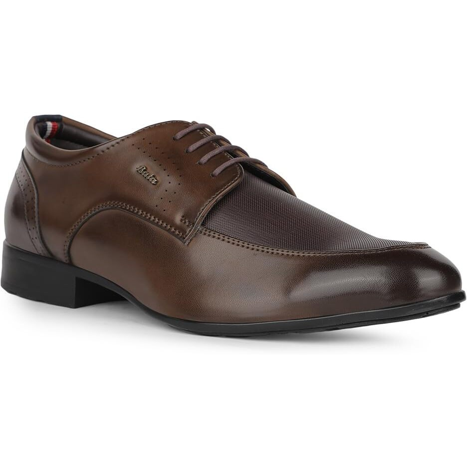 Bata 8214 Hagrid Derby Brown Derby Shoes for Men|Birthday Parties|Family Gatherings|School Performances|Flexible|Other Occasions Size- 9