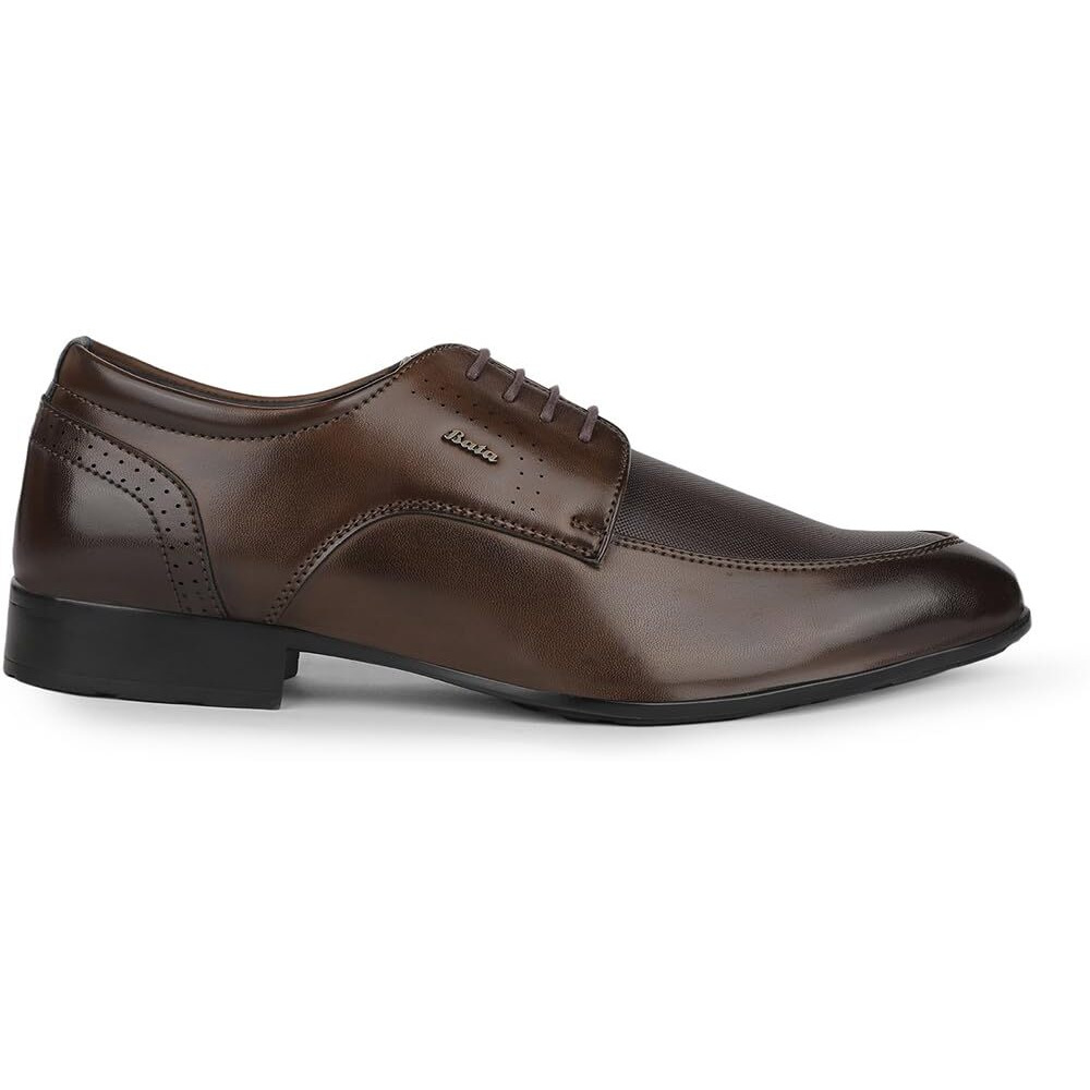 Bata 8214 Hagrid Derby Brown Derby Shoes for Men|Birthday Parties|Family Gatherings|School Performances|Flexible|Other Occasions Size- 9