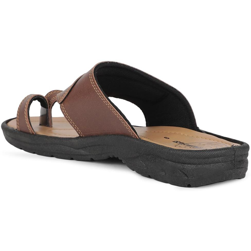 Men DEALO TORING BROWN Toe Ring Slipper - 11 UK Size- 8