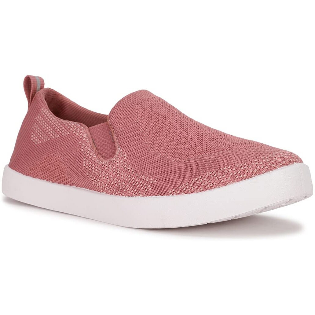 Bata Women's CARA Knit Slipon Casual Shoes (5515655_RED_5 UK)