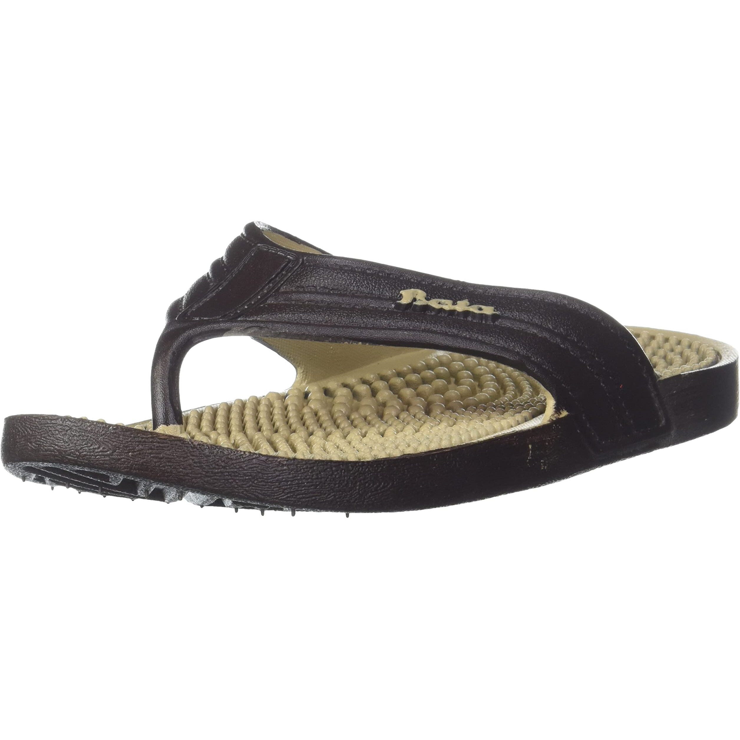 Bata Men's ALFRED TH Slippers (8724391_DARK BROWN_7 UK)