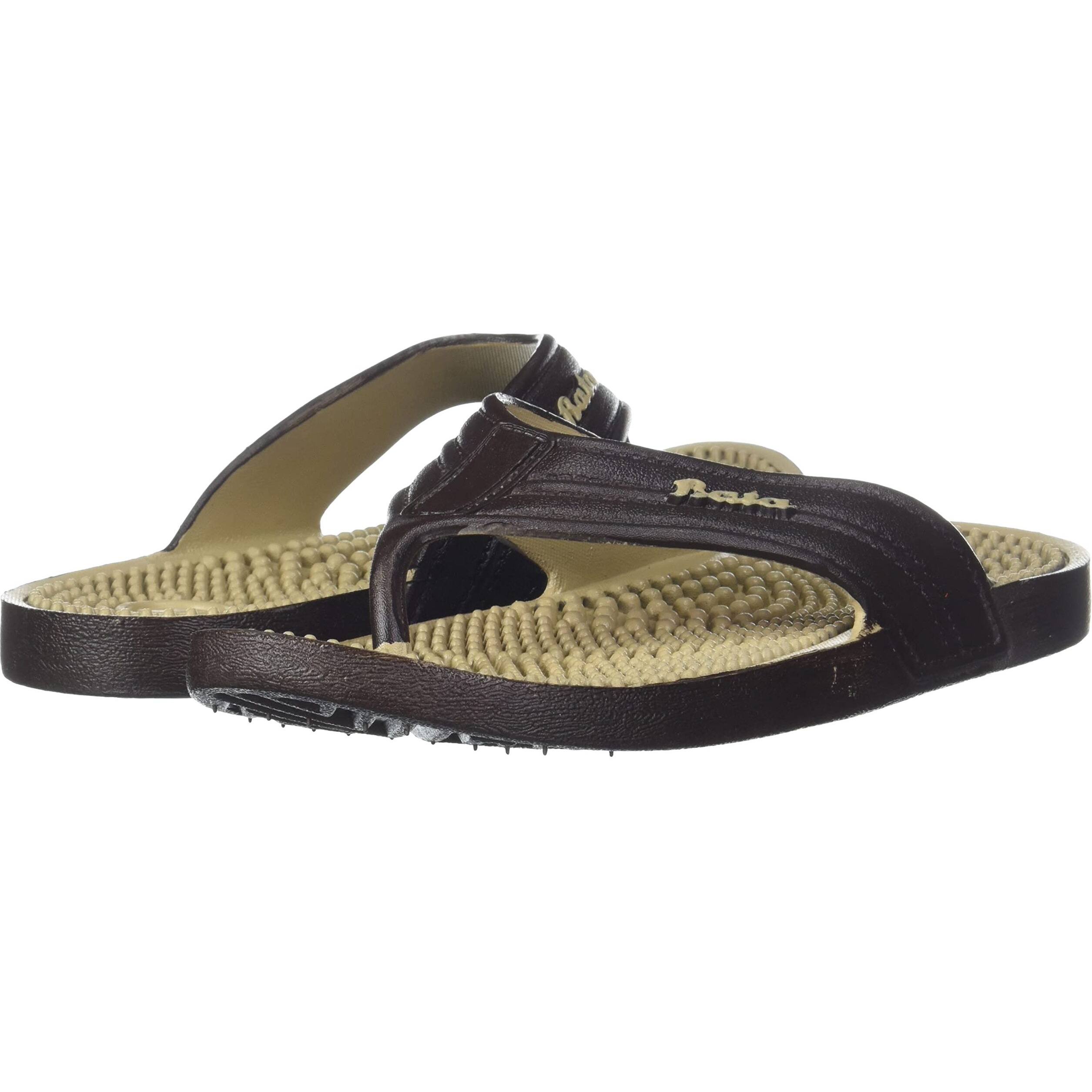 Bata Men's ALFRED TH Slippers (8724391_DARK BROWN_7 UK)
