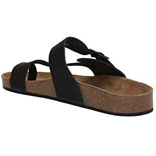 BATA Men BIO TOERING Black Leather Hawaii Thong Sandals10 Kids