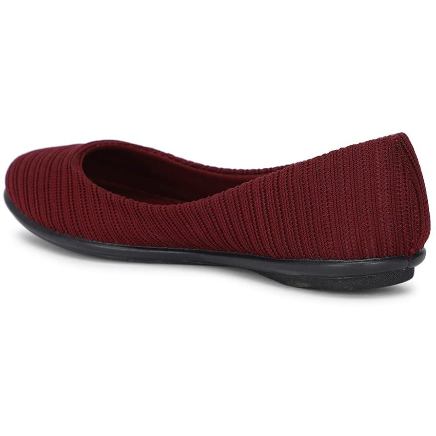 Bata Womens Casual Ballerina Sandra - Stylish Red Ballet Flats Combining Elegance and Comfort for Casual and Semi-Formal Outfits