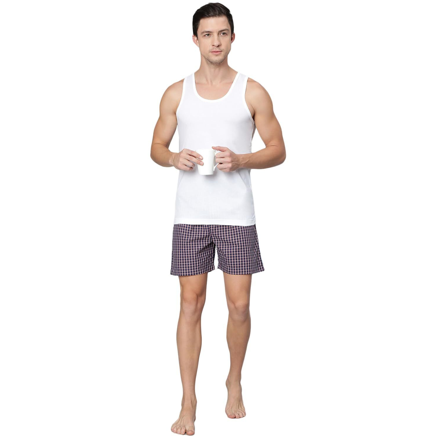 Van Heusen Men Moisture Activated Cool It Vest - 100% Combed Cotton - Pack of 2 - Super Soft, Scoop Neck