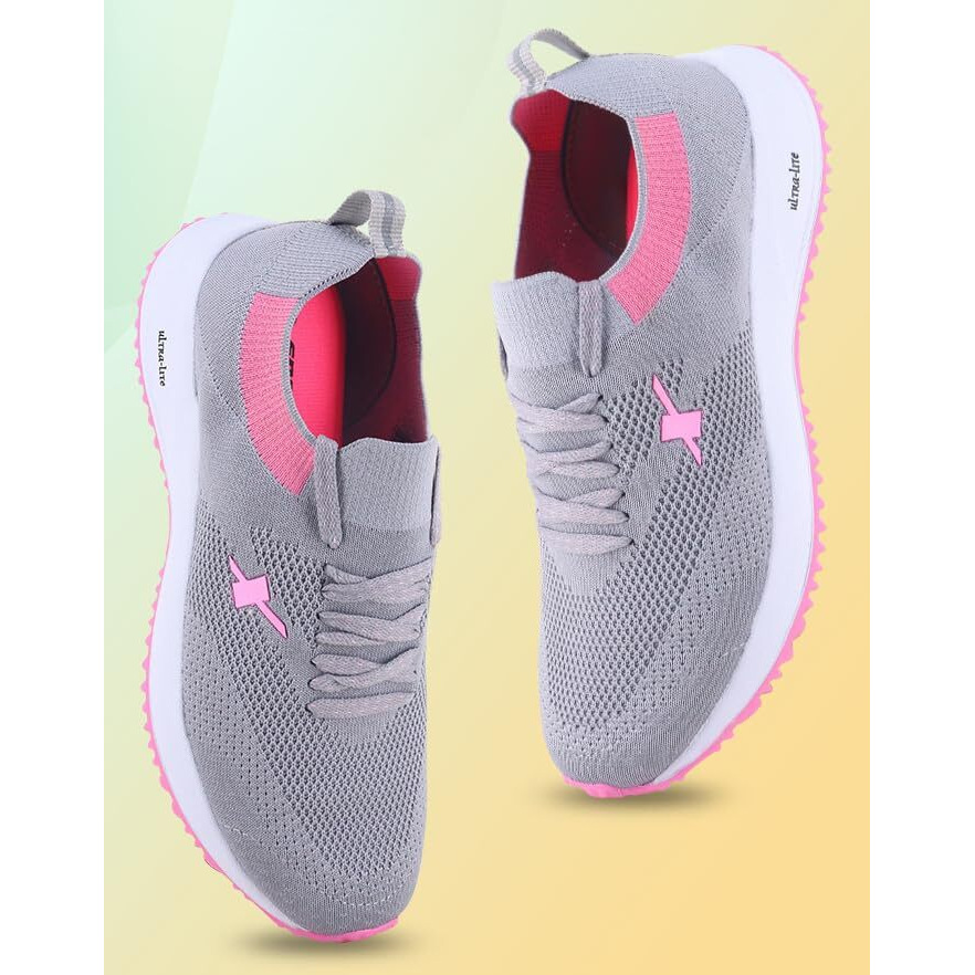 Sparx Womens SL 167 | Enhanced Durability & Soft Cushion | Grey Walking Shoe - 5 UK (SL 167)