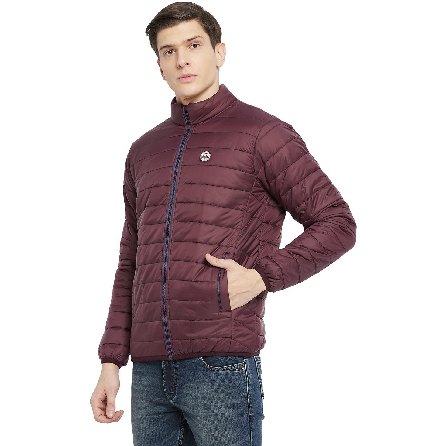 Duke Men's Bomber Jacket (WSDZ834_Wine_XL