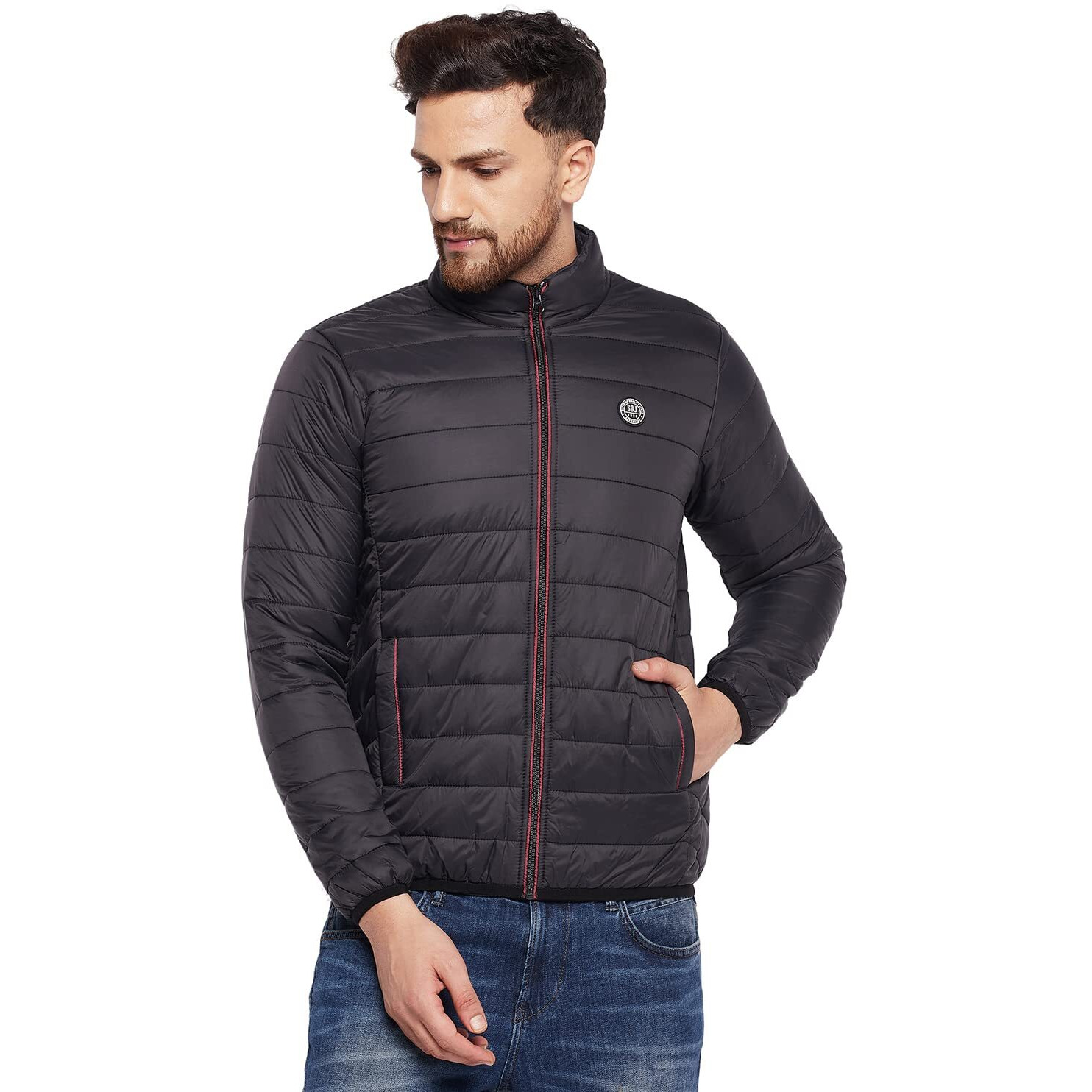 Duke Men Full Sleeve Jacket_WSDZ834_Black_XL