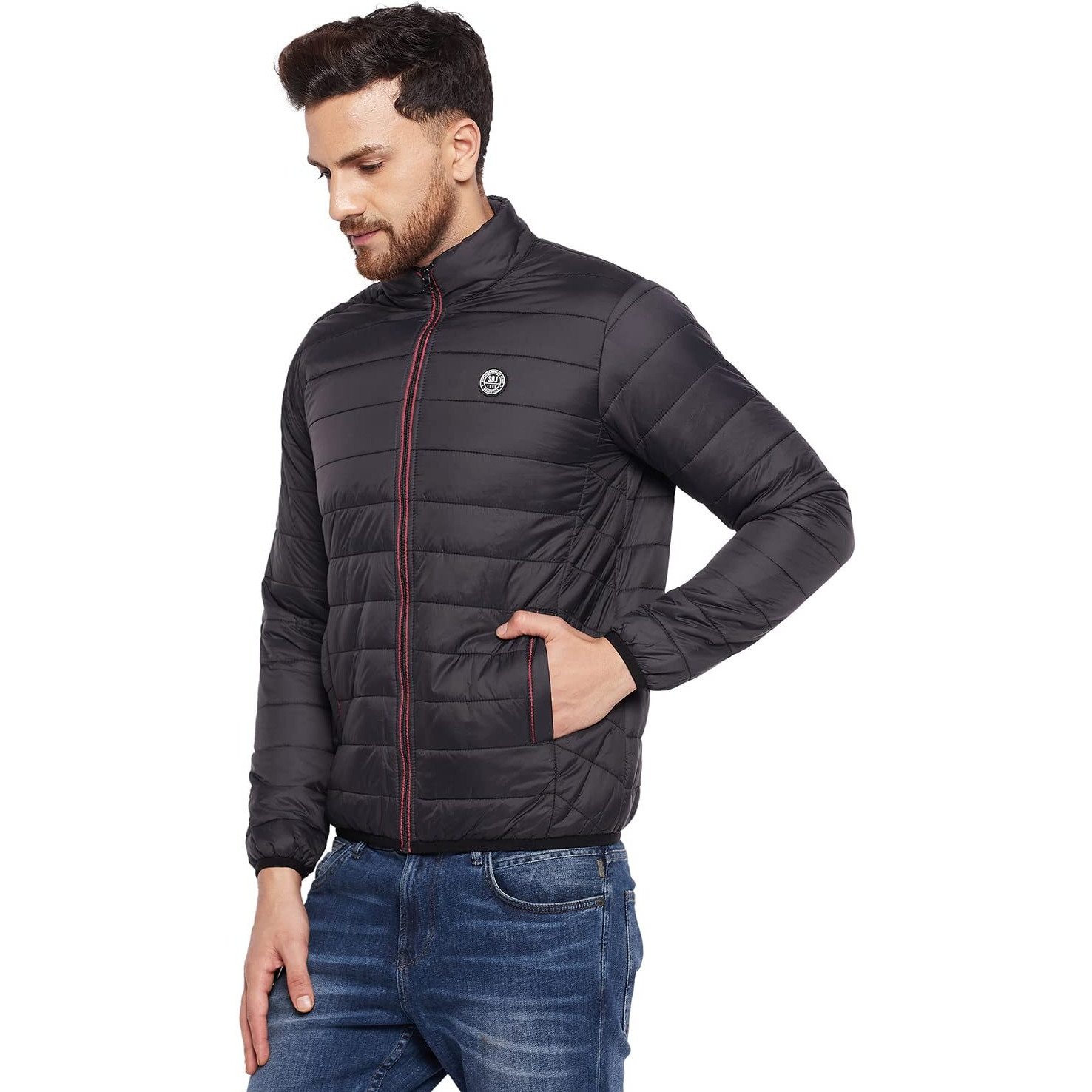 Duke Men Full Sleeve Jacket_WSDZ834_Black_XL
