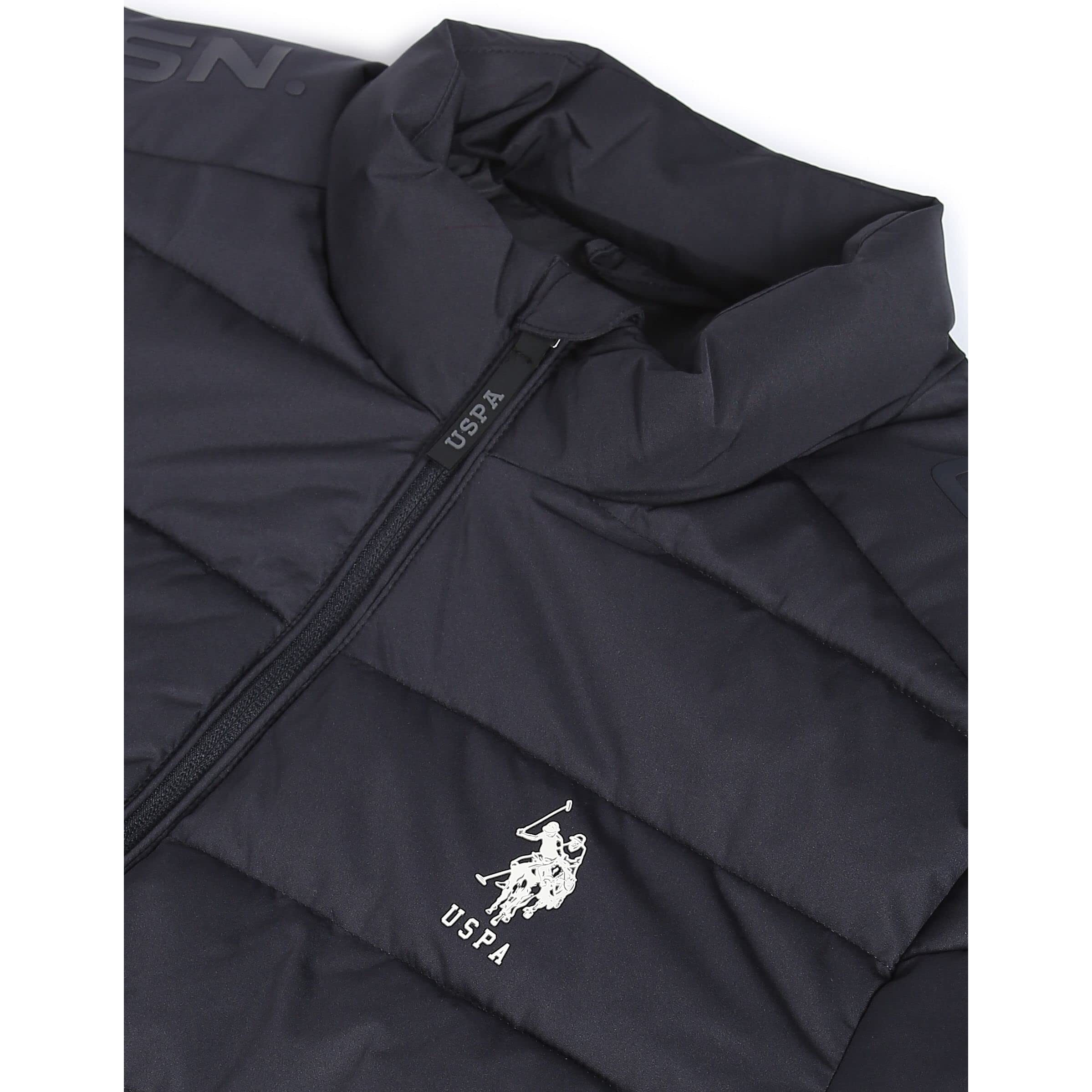 U.S. POLO ASSN. Men's Trench Polyester Standard Length Coat UDJCK1190_Navy_Large