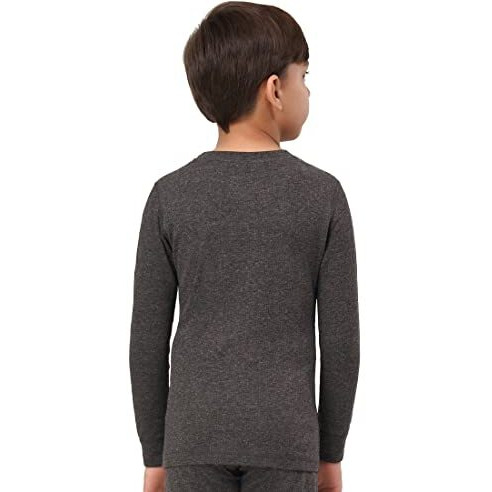 U.S. POLO ASSN. Boy's Crew Neck Long Sleeve IKWA Thermal T-Shirt - Pack of 1 (Anthra 2XL)