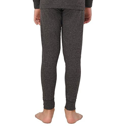 U.S. POLO ASSN. Boy's Cotton Blend Heathered Ikwb Thermal Snug Pants - Pack of 1 (Anthra L)
