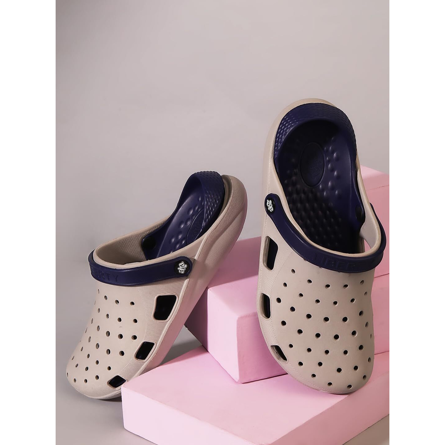Liberty A-HA LPMXT-800 Casual Slingback Clogs for Men with EVA Sole - Slip-On Comfort, Breathable & Lightweight | Ideal for All-Day Wear | Versatile for Indoors/Outdoors (Grey - 44 EU)