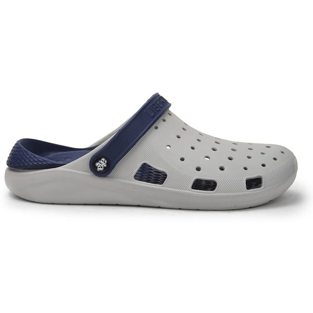 Liberty A-HA LPMXT-800 Casual Slingback Clogs for Men with EVA Sole - Slip-On Comfort, Breathable & Lightweight | Ideal for All-Day Wear | Versatile for Indoors/Outdoors (Grey - 44 EU)
