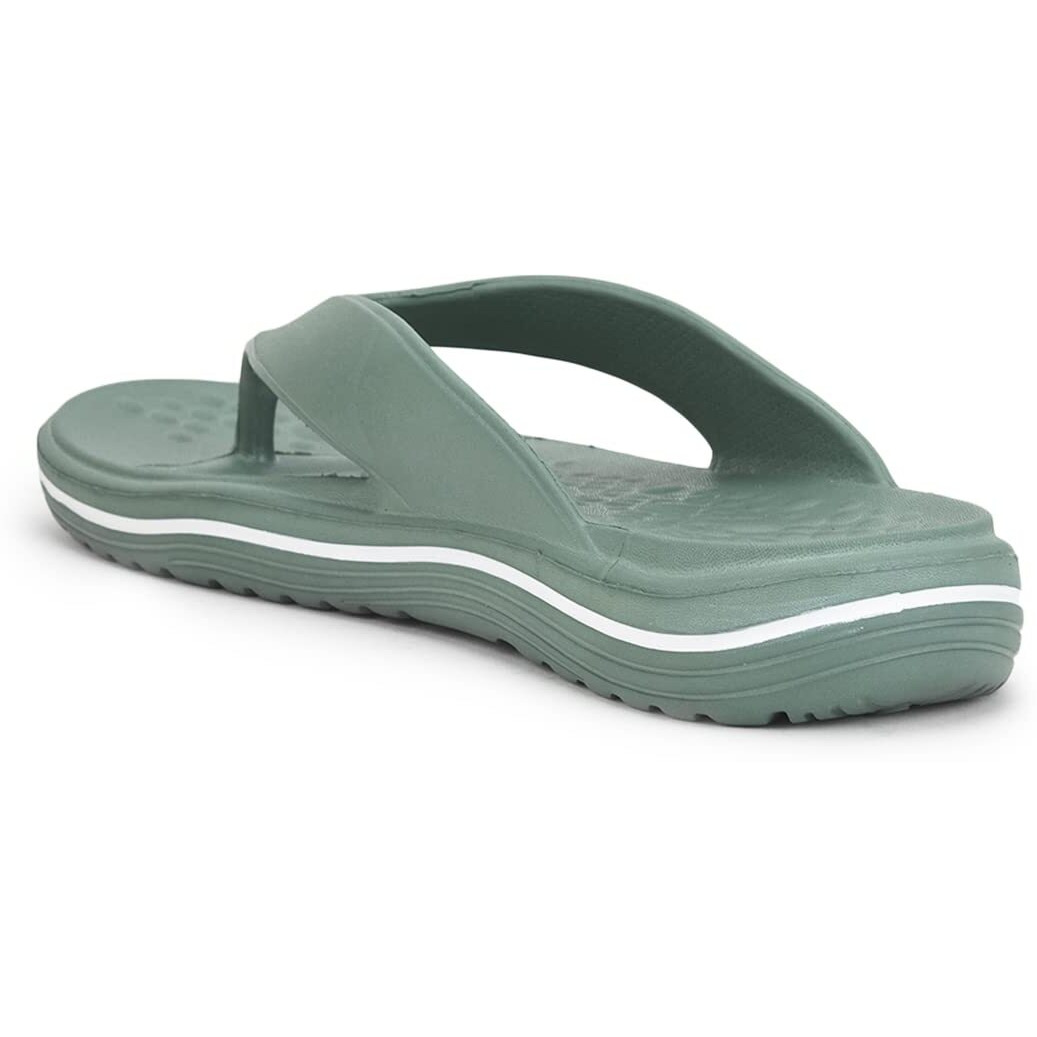 Liberty A-HA BEACHTIME Casual Slipper For Men With EVA Sole | Durable & Lightweight | Stylish Flip-Flop | Cushioned Footbed | Comfortable Fit for Every Occasion (Green - 10 UK)