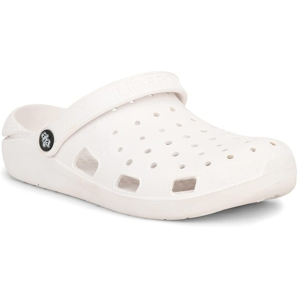 Liberty A-HA LPMXT-801 Slingback Casual Slip-On Clogs for Women with EVA Sole | Breathable & Lightweight | Soft & Comfortable Footbed | Stylish Home Footwear (White - 38 EU)