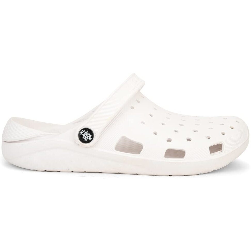 Liberty A-HA LPMXT-801 Slingback Casual Slip-On Clogs for Women with EVA Sole | Breathable & Lightweight | Soft & Comfortable Footbed | Stylish Home Footwear (White - 39 EU)