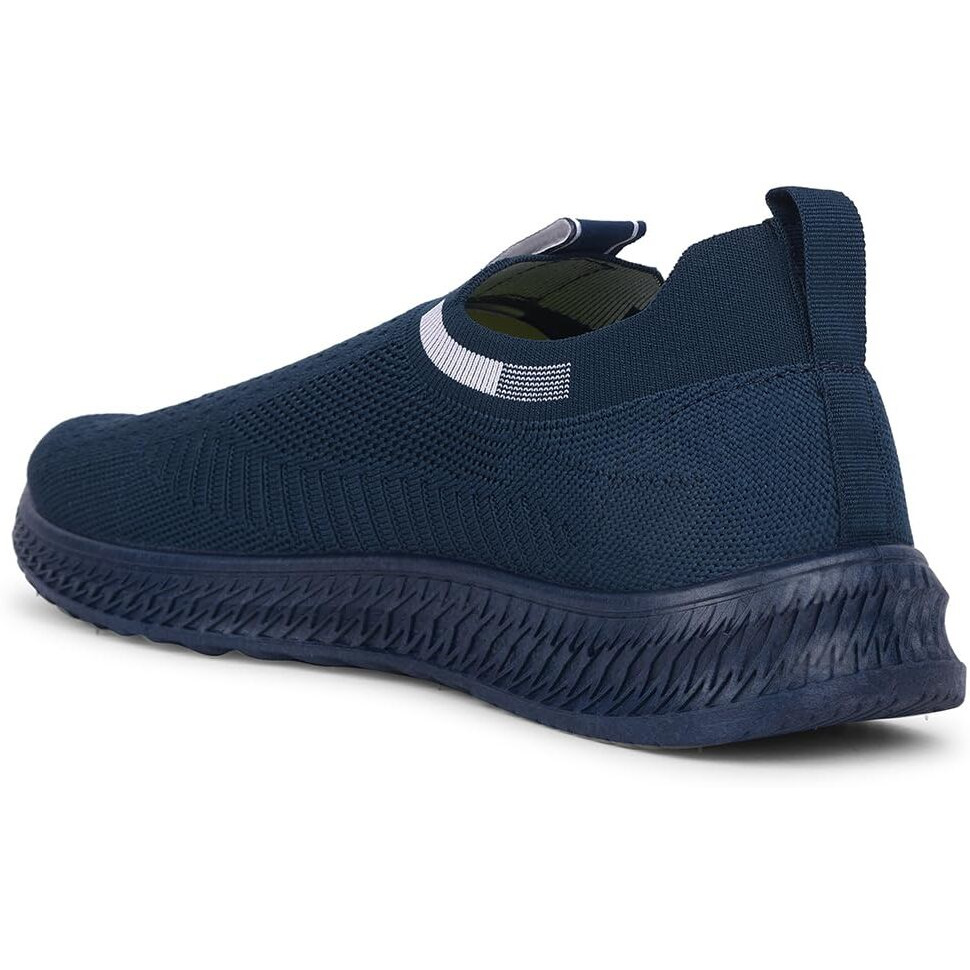 Liberty Force10 ROKKY-4 Non-Lacing Walking Shoes for Men with PVC Sole| Suitable for Jogging, Workout, Gym & Outdoor Activity |Lightweight & Comfortable Footbed | Sports Footwear (T.Blue - 10 UK)