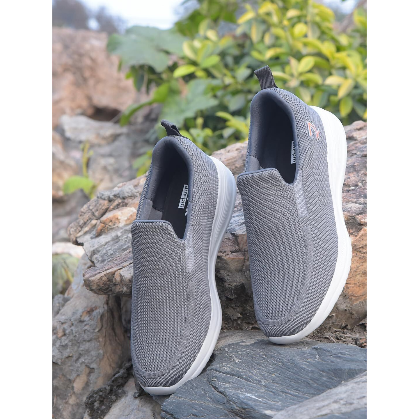 Liberty Leap7x NEATHER-1E Non-Lacing Walking Shoes for Men with EVA Sole| Suitable for Jogging, Workout, Gym & Outdoor Activity |Lightweight & Comfortable Footbed | Sports Footwear (D.Grey - 44 EU)