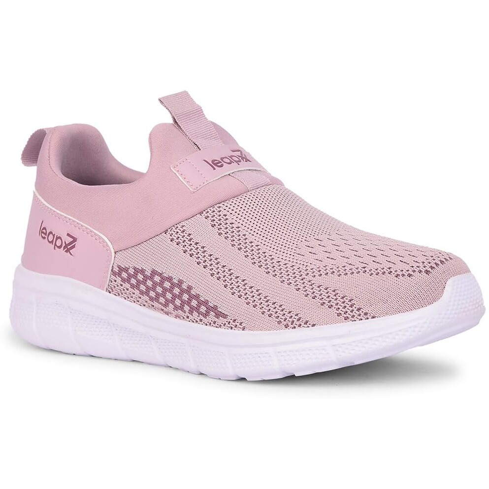 Liberty LEAP7X BOSTER-L2E Sports Shoes for Women with Knitted Upper | EVA Sole, Slip-on Style| Memory Foam Insole | Comfortable Footbed | Walking, Gym & Outdoor Wear-6.5 UK (40 EU-Peach)