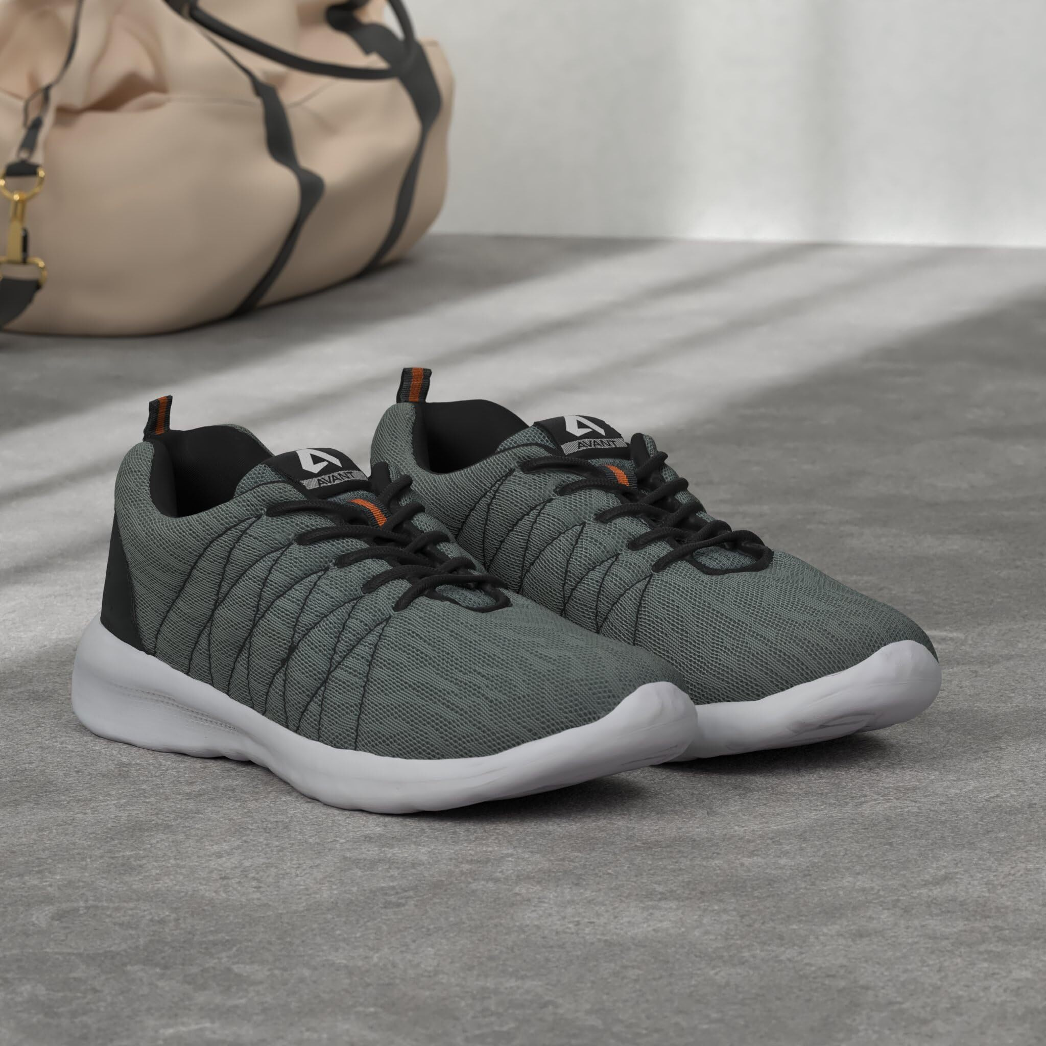 AVANT Mens Ultra Light Grey Running Shoe - 10 UK (AVMSH007-CL02-10)
