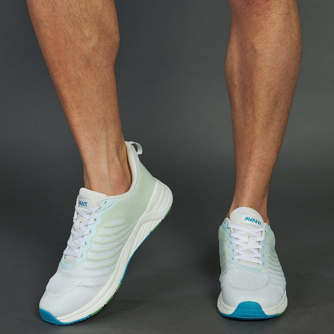 AVANT Men's SpartanX Running Shoes L.Grey/Green UK 6 (AVMSH117CL01UK6)