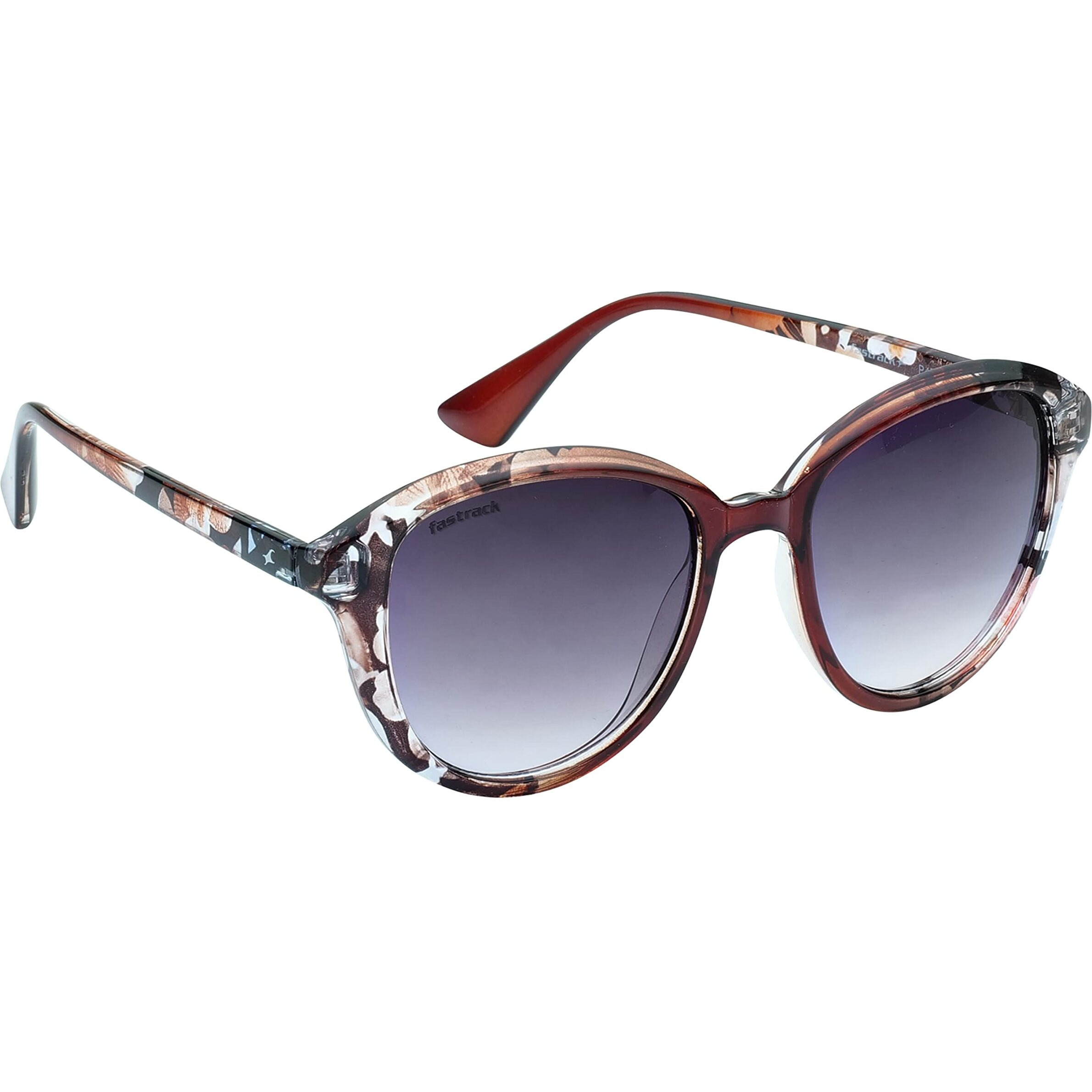 Fastrack Oval Shaped Polycarbonate Lens Technology Sunglasses for Women