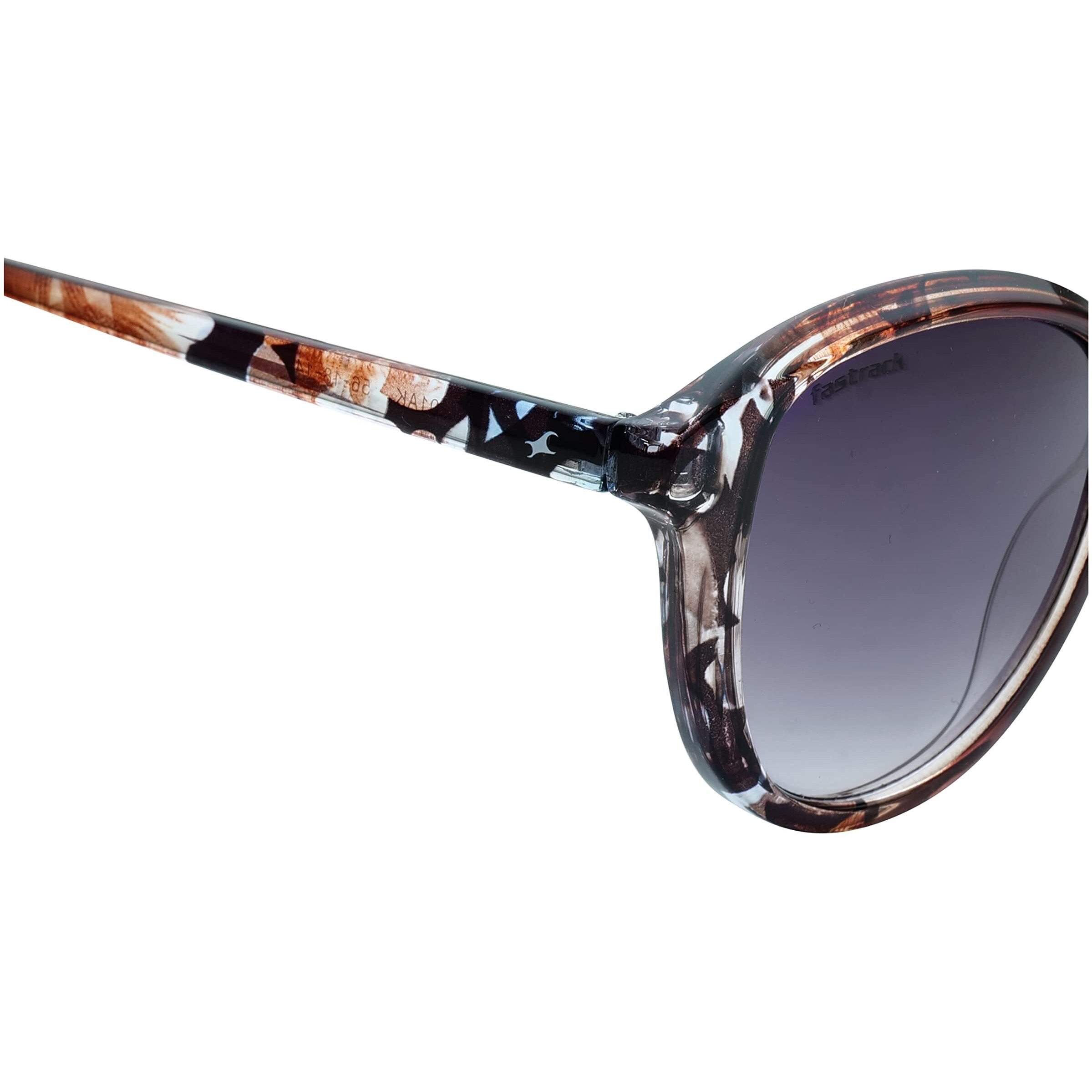 Fastrack Oval Shaped Polycarbonate Lens Technology Sunglasses for Women