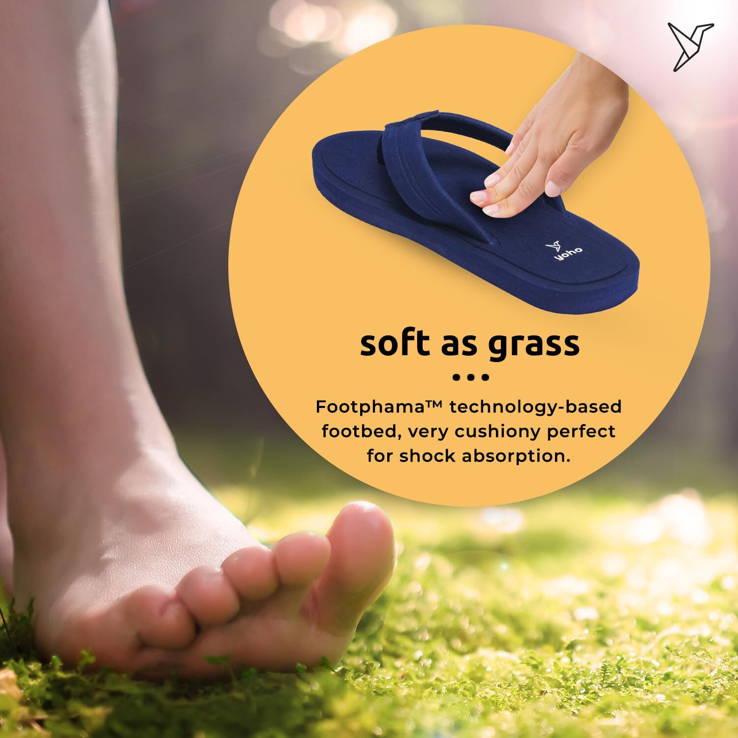 YOHO Women Blue soft slippers | comfortable and stylish flip flop slippers for Women in exciting colors | Daily Use| Lightweight | Anti Skid Chappal | Bubbles Size- 6