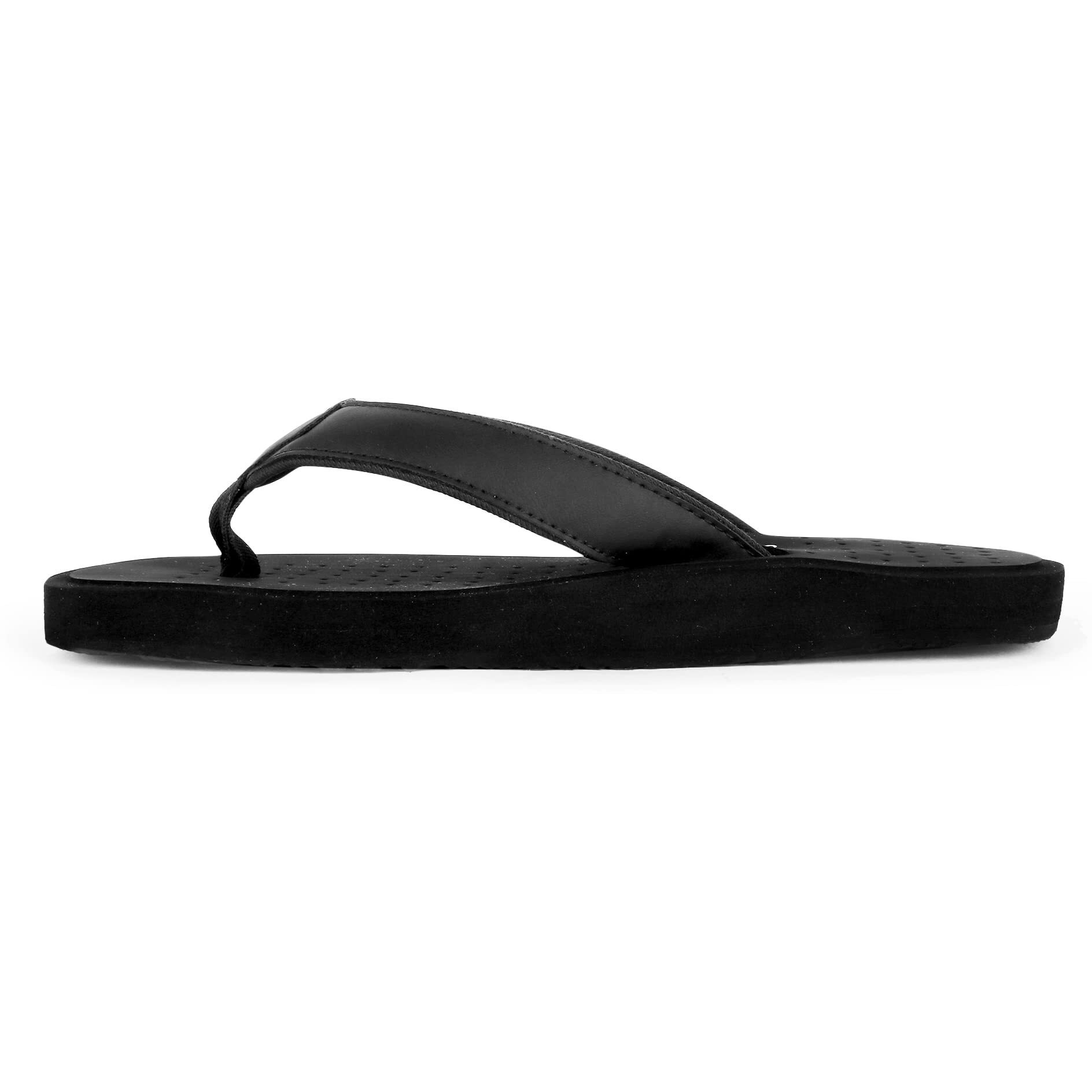 YOHO ArchFlex Men slippers with arch support |soft comfortable stylish and anti skid Men's Flip-Flops & Slippers in exciting color | Styles | Daily Use |ArchFlex | Classic Black - UK 10