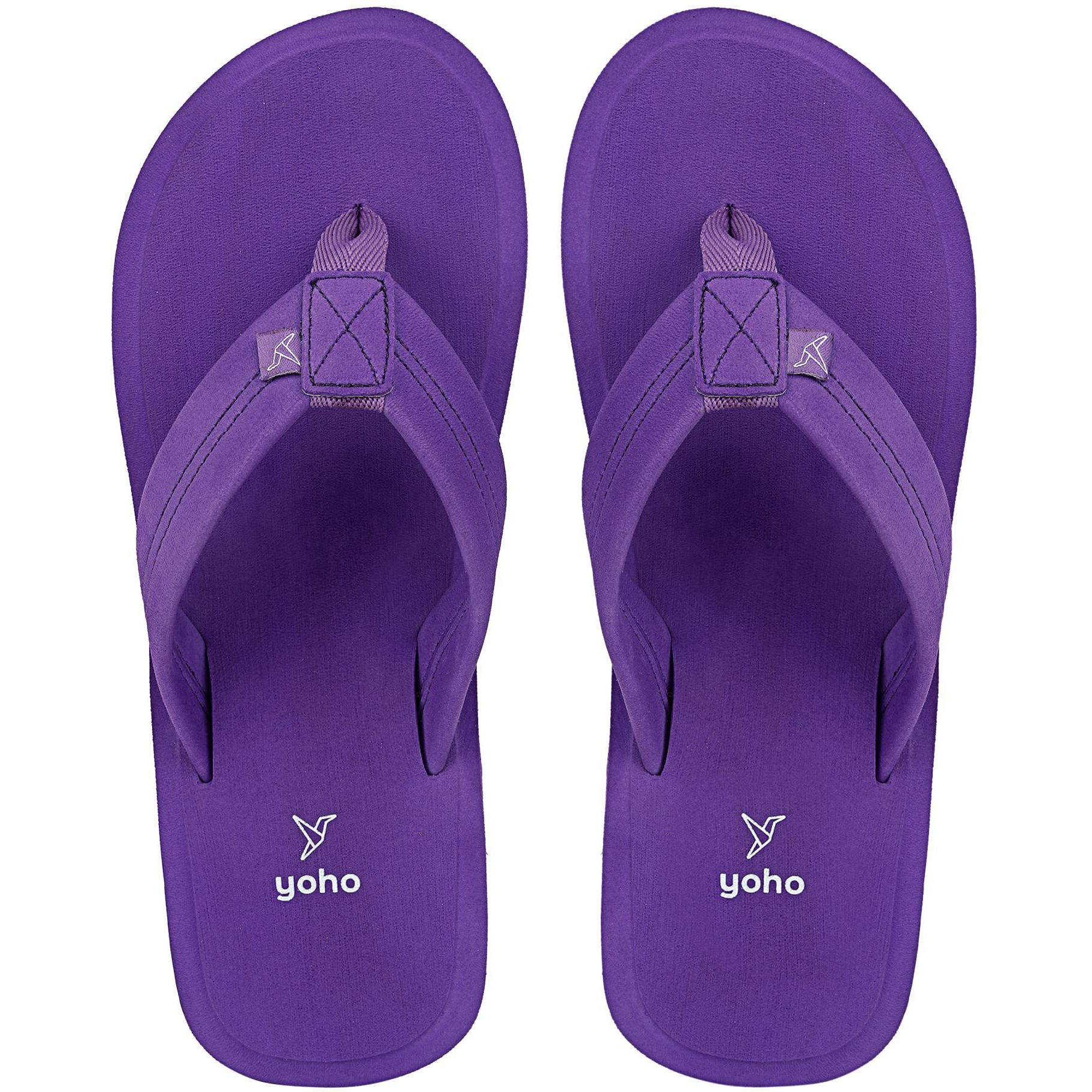YOHO Women Purple soft slippers | comfortable and stylish flip flop slippers for Women in exciting colors | Daily Use| Lightweight | Anti Skid Chappal | Bubbles Size- 5