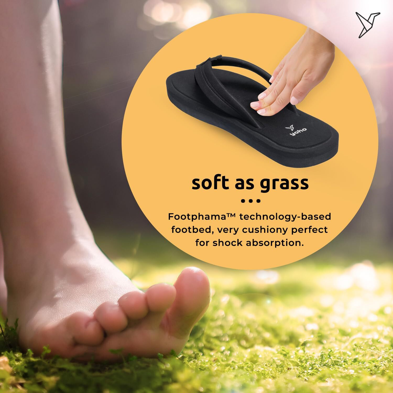 YOHO Bubbles Women Ortho slippers | Soft comfortable and stylish flip flop slippers for Women in exciting colors |Lightweight | Anti Skid | Daily Use Chappal