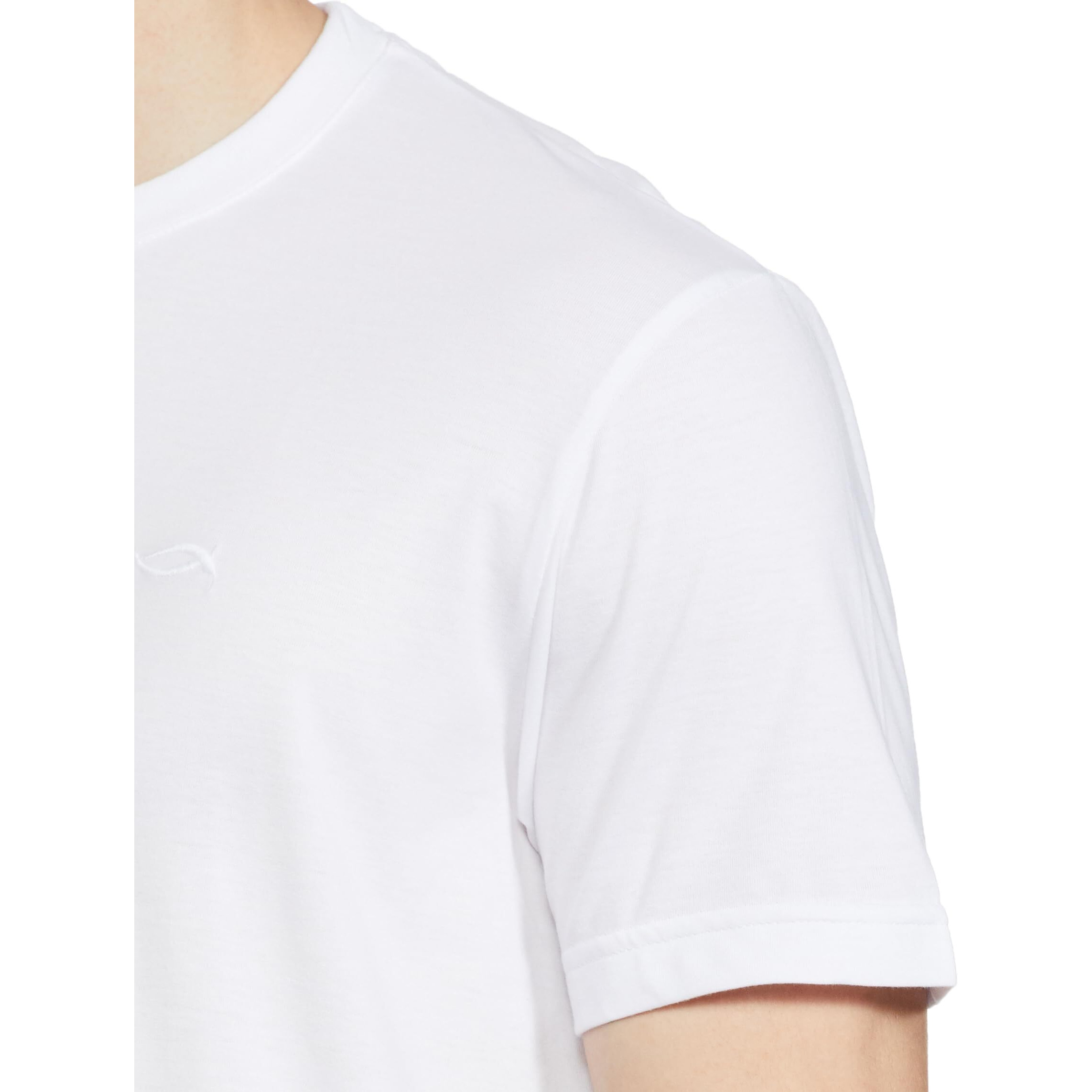 Max Men's Half Sleeves Regular Fit Crew Neck Solid Lounge T-Shirt (White_M)