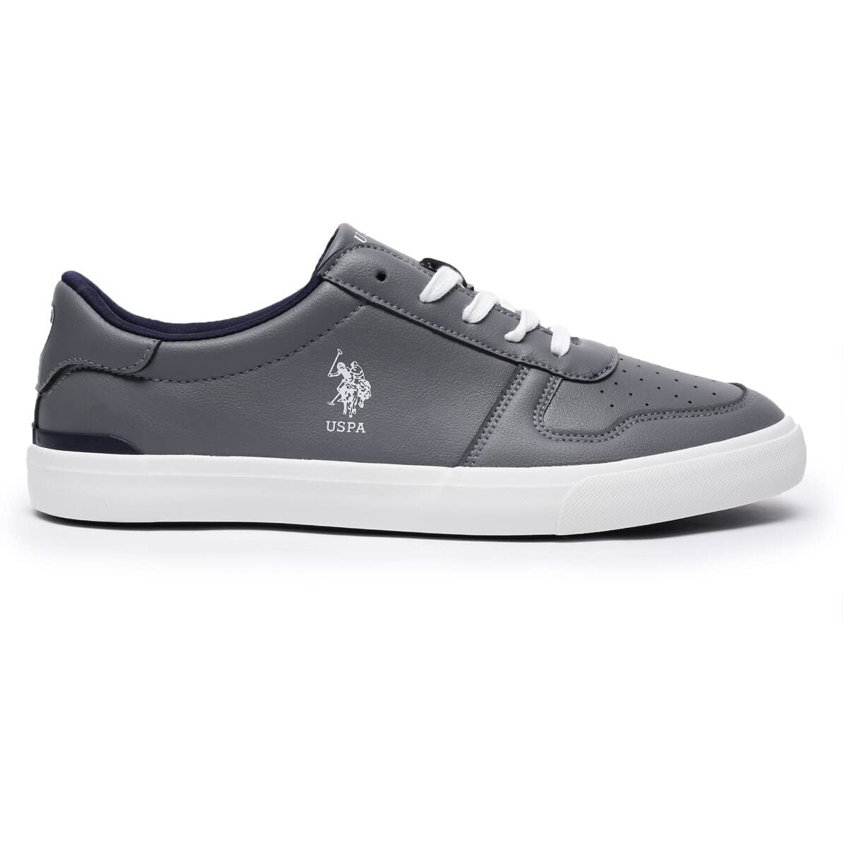 U.S. Polo Assn. Mens Britt Grey Sneaker - 7 UK (2FD22583G07)