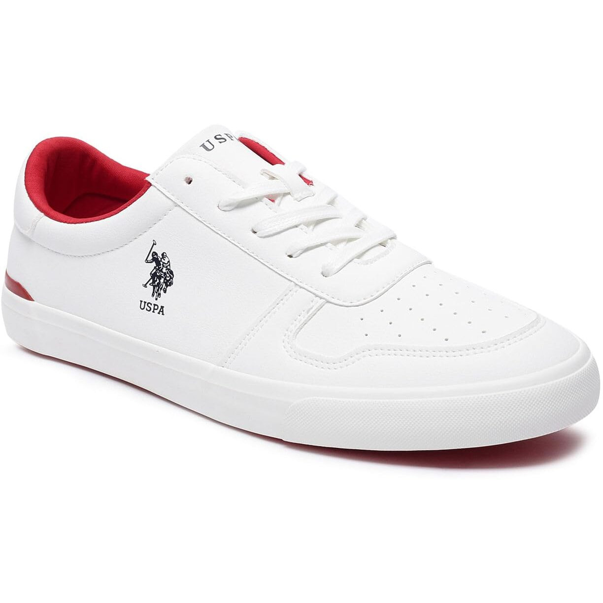 U.S. Polo Assn. Mens Britt Off White Sneaker - 7 UK (2FD22584A01)