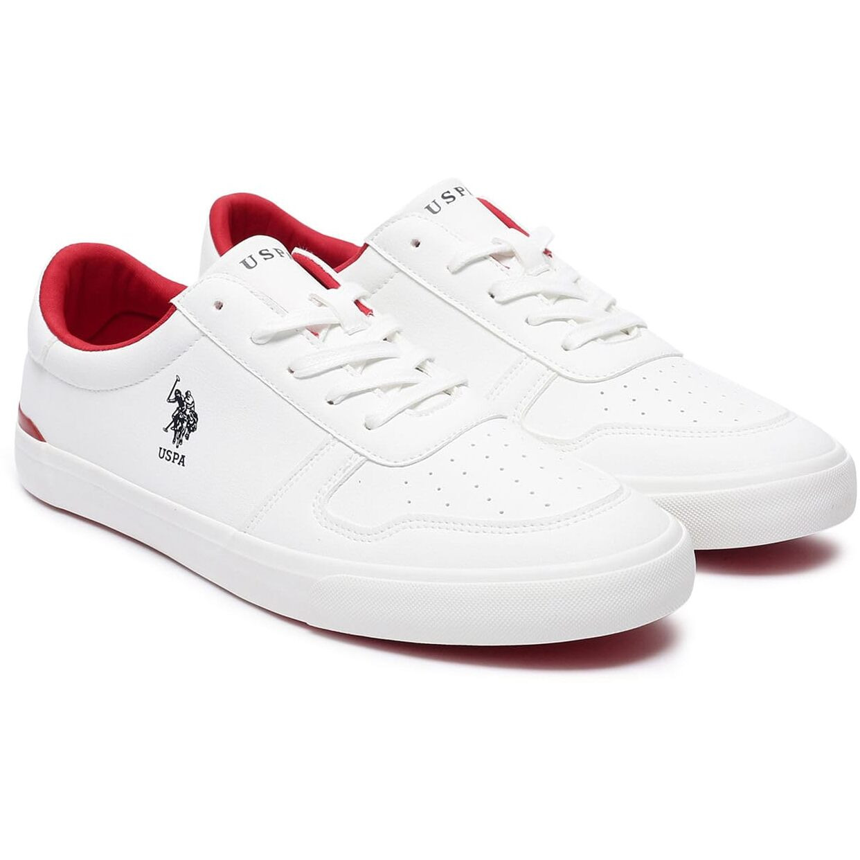 U.S. Polo Assn. Mens Britt Off White Sneaker - 7 UK (2FD22584A01)