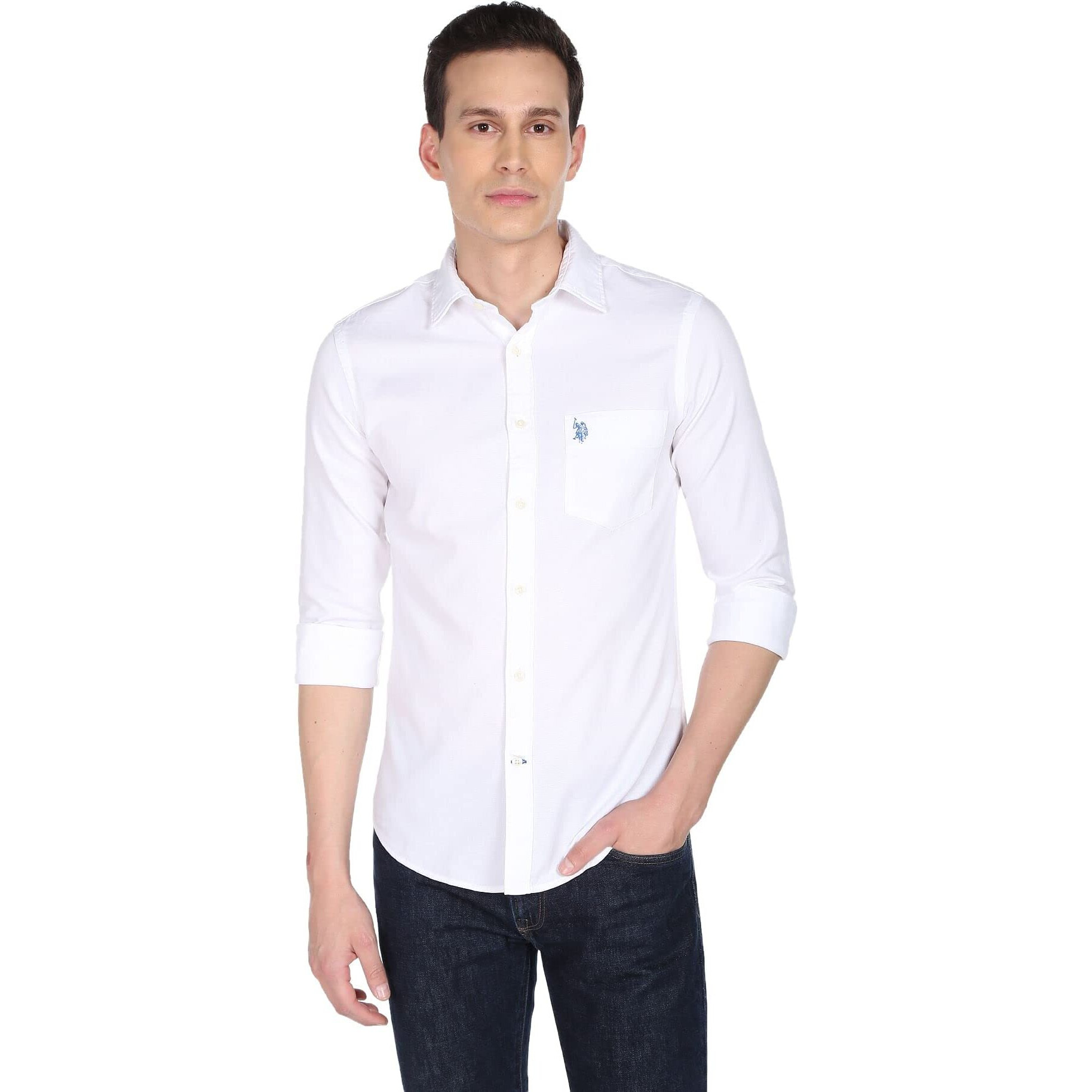 U.S. POLO ASSN. Men The Classic Everyday Shirt White