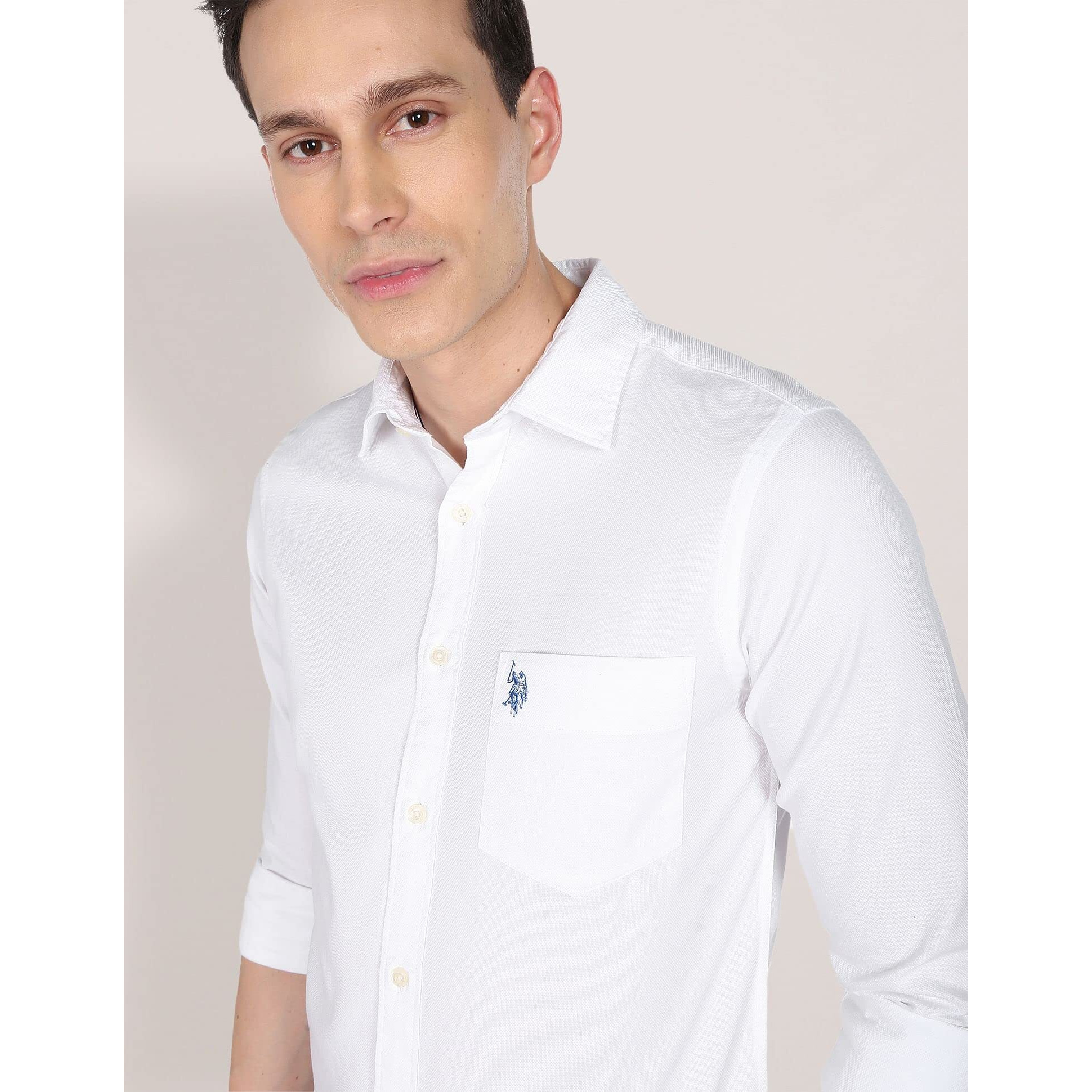 U.S. POLO ASSN. Men The Classic Everyday Shirt White