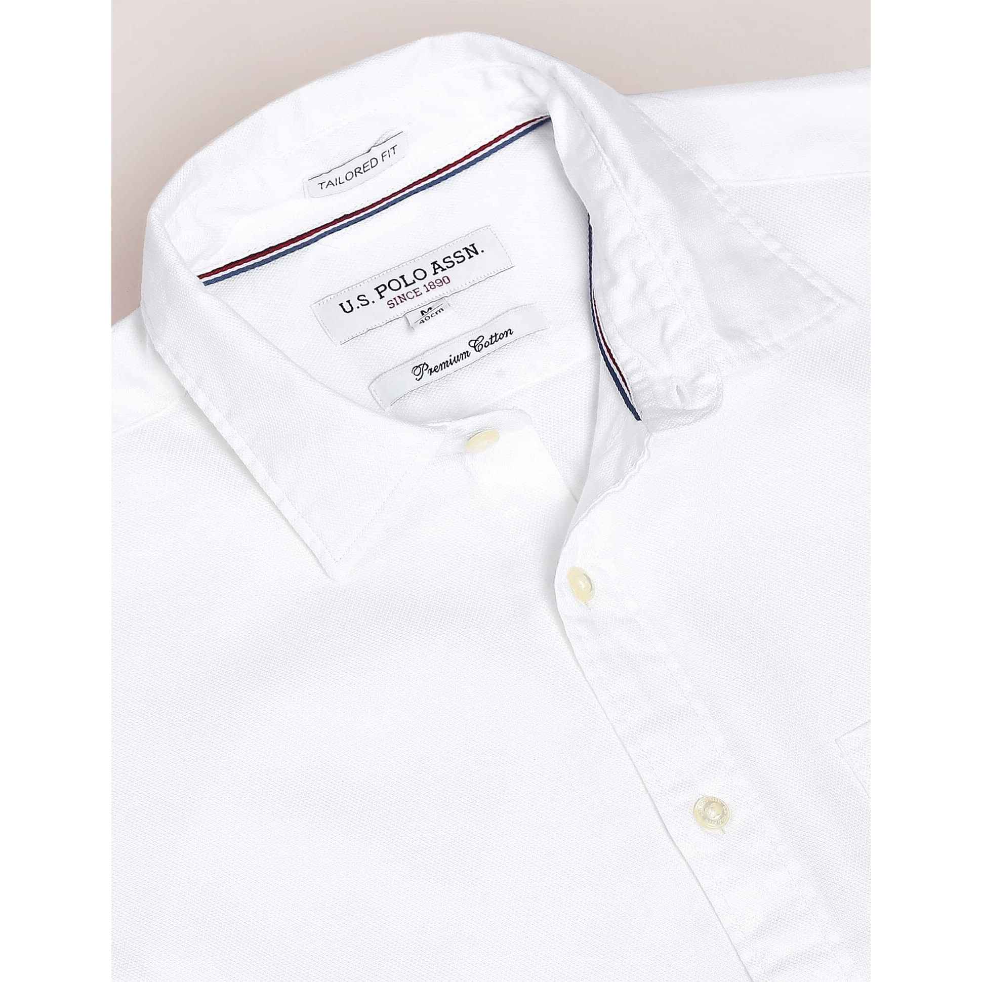 U.S. POLO ASSN. Men The Classic Everyday Shirt White