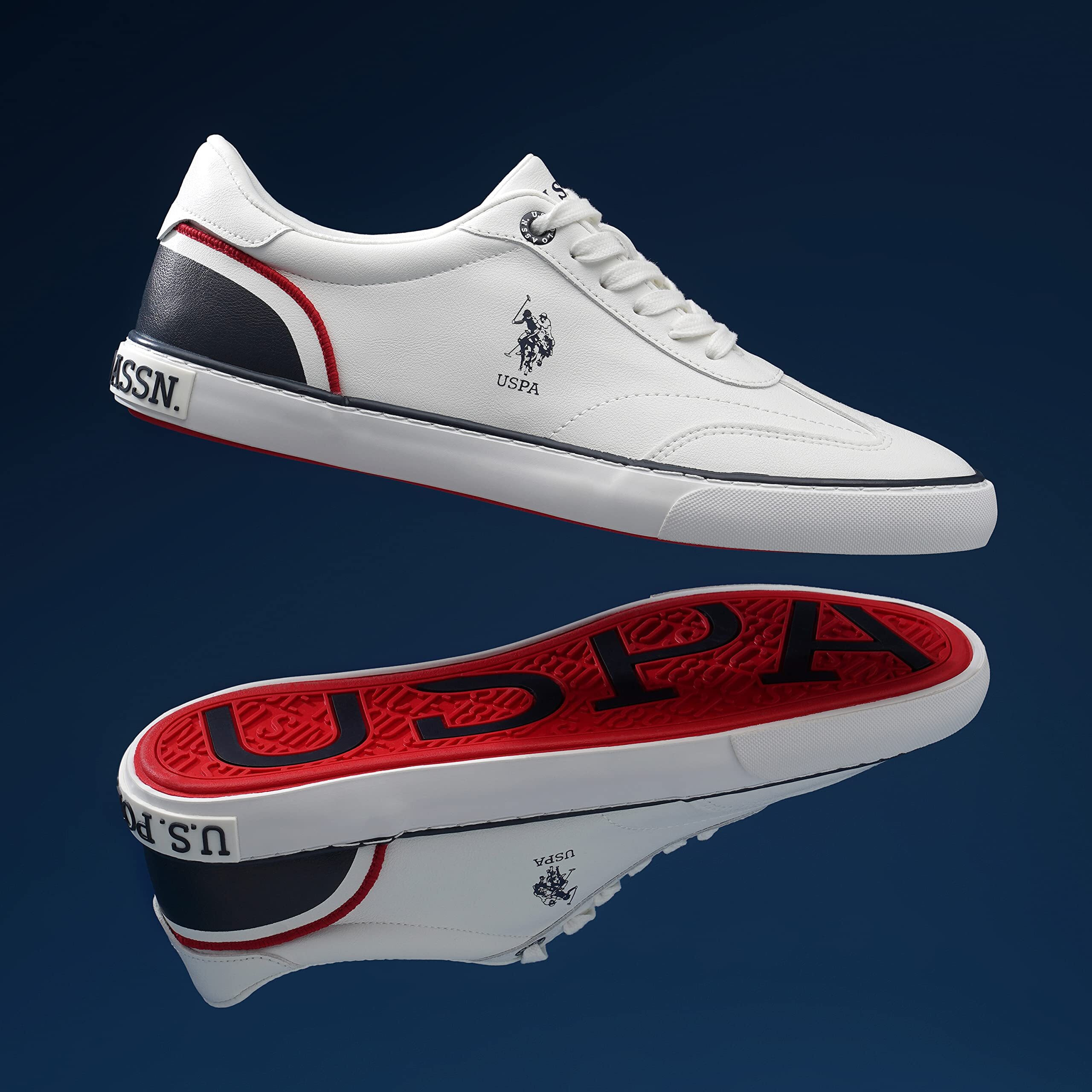 U.S. Polo Assn. Oskar Men's Off White Sneakers-(UK/11) (US/10) (2FD23070A01)