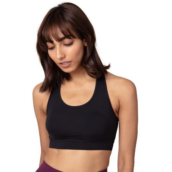 NYKD Soft Cup Easy Peasy Slip On Everyday Bra for Women, Wireless, Full Coverage, Support Shaper, Non Padded Sports Bra Bra, NYB113, Black, S, 1N