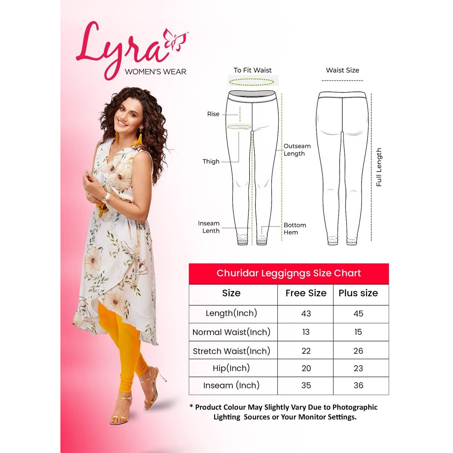Lyra Women Regular Fit Solid Premium Cotton Churidar Leggings | Mid-Waist | Fashionwear Multicolour Large