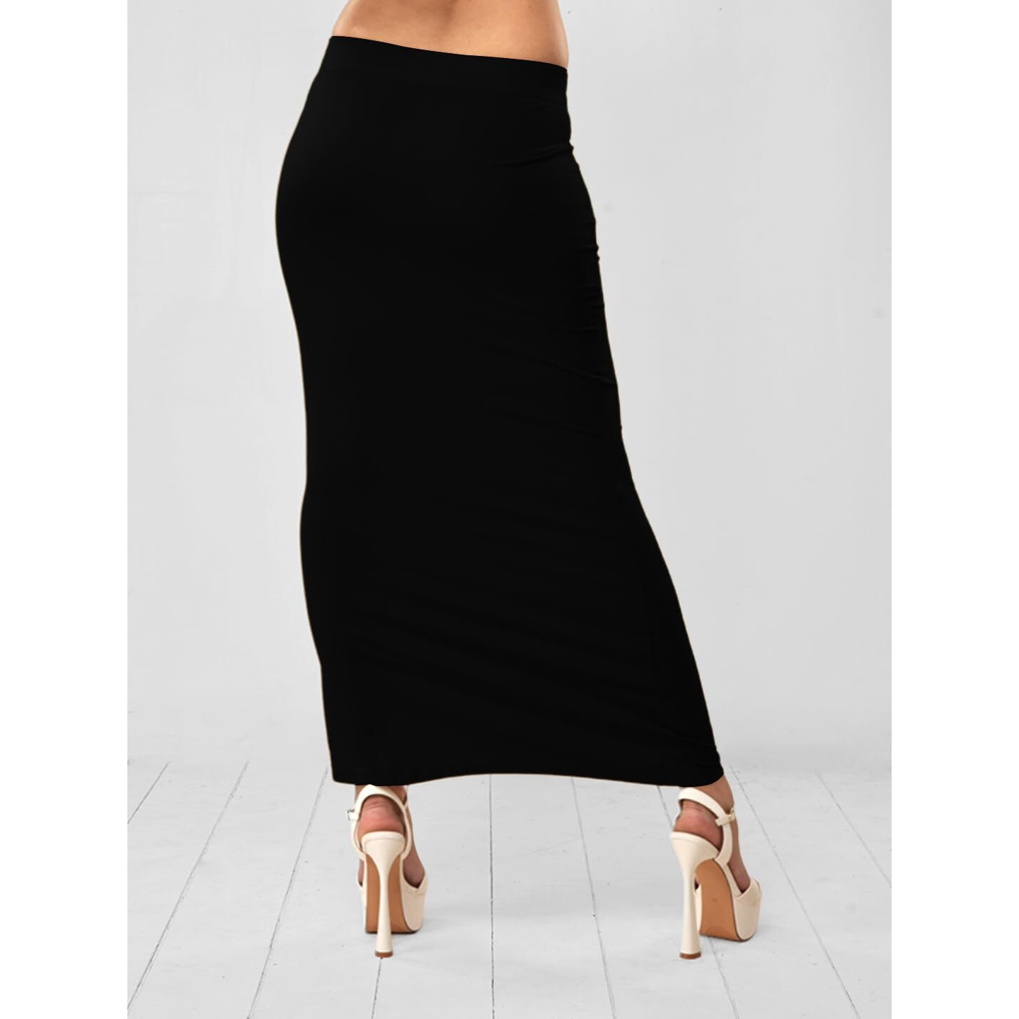 Lyra Women Saree Shaper (Petticoat) Black