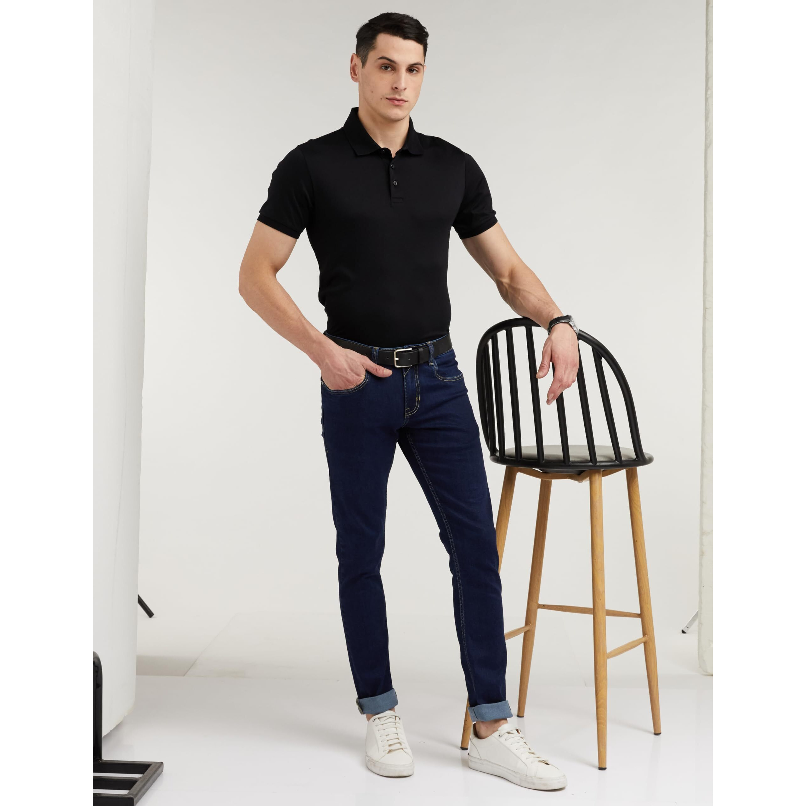 Peter England Men's Premium Skinny Fit Stretchable Jeans