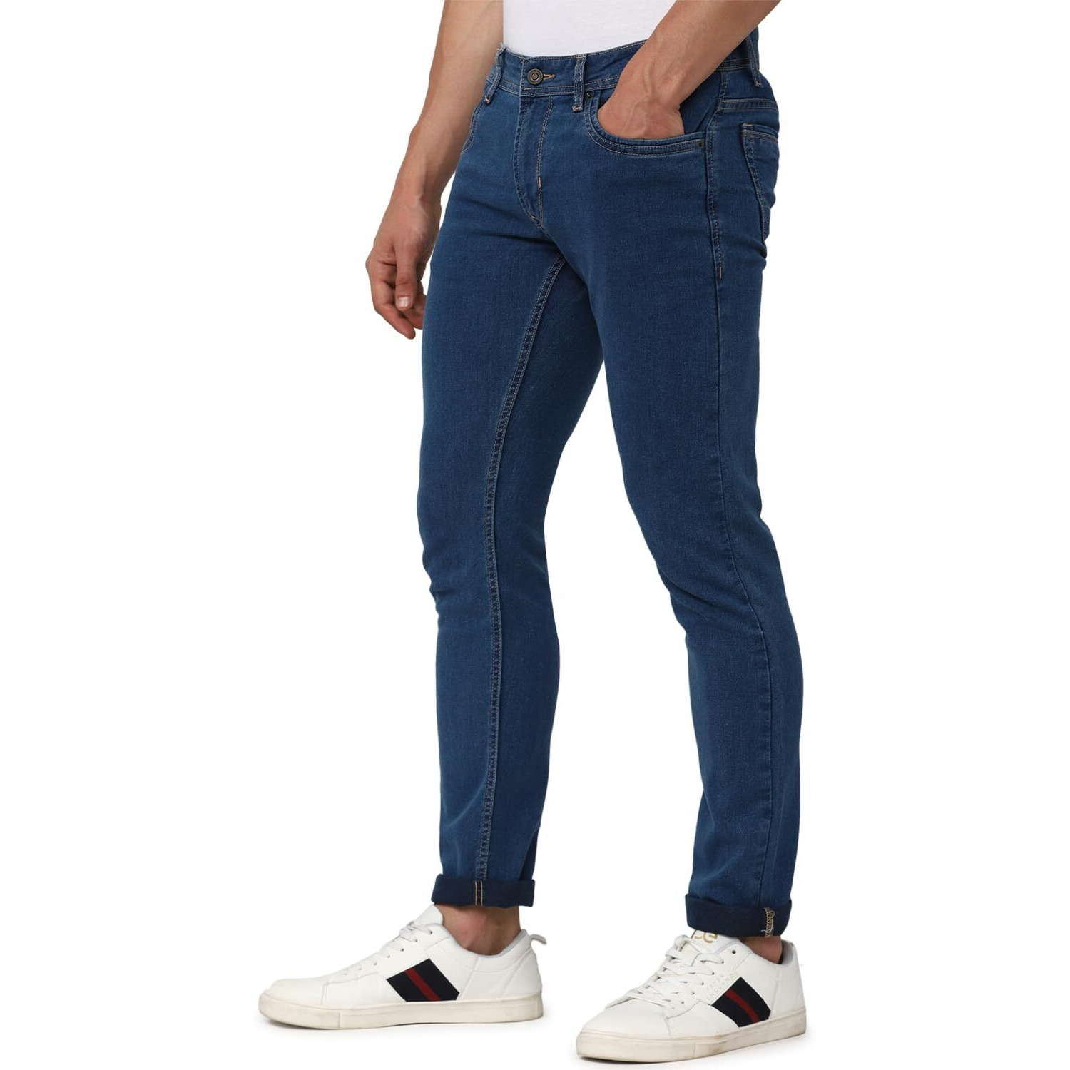 Peter England Men's Premium Skinny Fit Stretchable Jeans